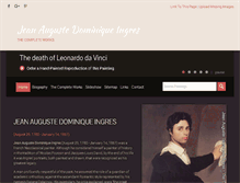 Tablet Screenshot of jeanaugustedominiqueingres.org
